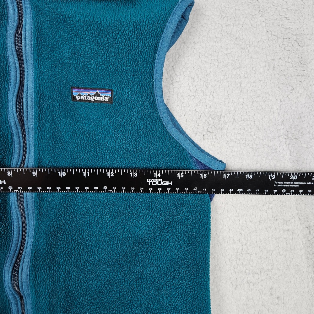 Vintage Patagonia (Men's Small) Blue Fleece Vest Full Zip PEF Synchilla USA Made - Picture 8 of 9